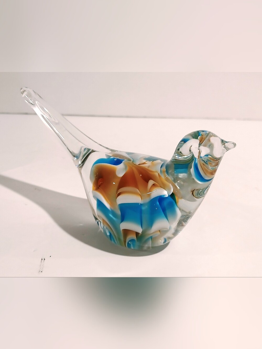 Vintage Handblown Glass Bird Figurine
